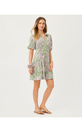 Bingley Dress - Lime Chiffon Estoril