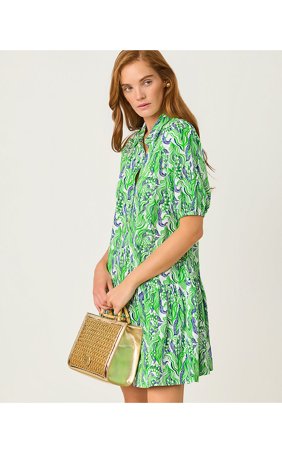 Lilly Pulitzer Bingley Dress - Putting Green Lilly Of The Valley, L Lilly Pulitzer Bingley Dress - Putting Green Lilly Of The Valley, L