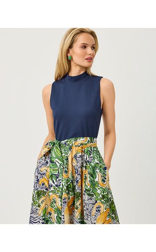 Prima Midi Dress - Multi Palm Prowl
