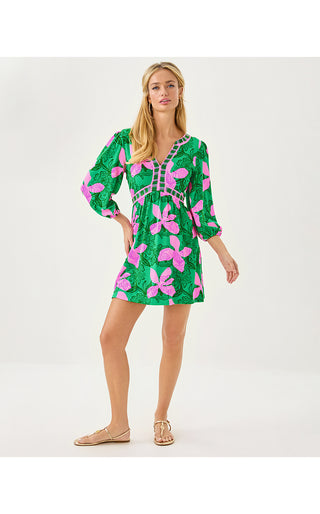 Wexlee Skirted Romper - Kitts Green Sunset Shadows Engineered Romper