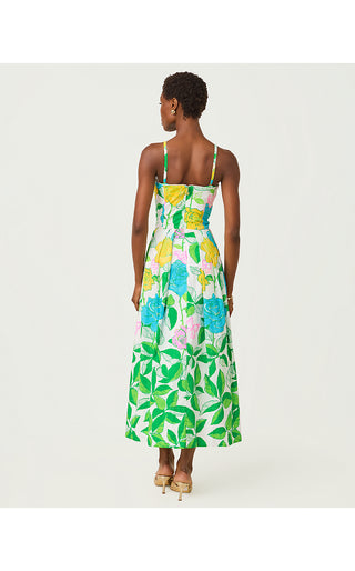 Kenni Midi Dress - Multi Rose Bud Engineered