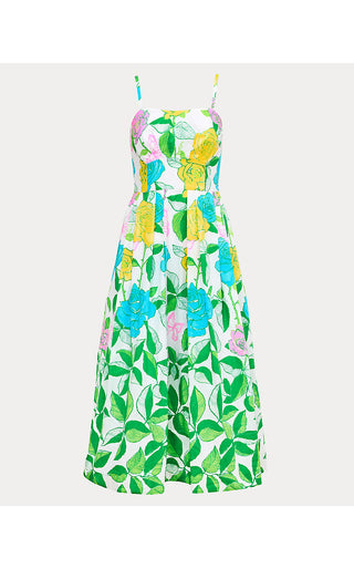 Kenni Midi Dress - Multi Rose Bud Engineered