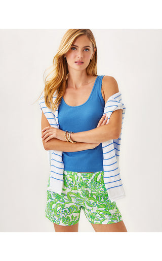 Gabbie Knit Top - Sunwashed Blue