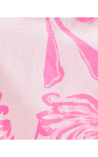 Marlita Pajama Top - Rousseau Pink Glisten In The Sun