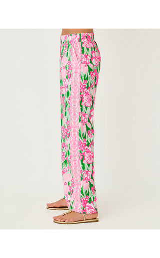 Bal Harbour Stretch Palazzo Pant - Putting Green Hannah Engineered