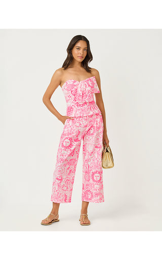 Mandalay Crop Pant - Cherry Blossom Pink Fleur De Lilly