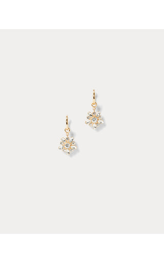 Party Charm Hoop Earring - Gold Metallic