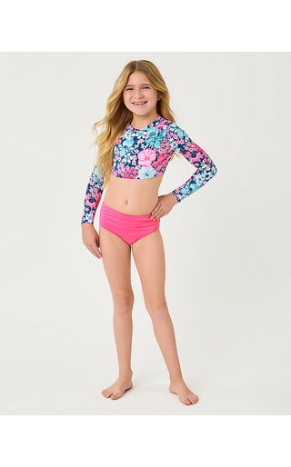 Girls UPF 50+ Ibbie Rashguard Set - Starlight Navy In All Her Glory