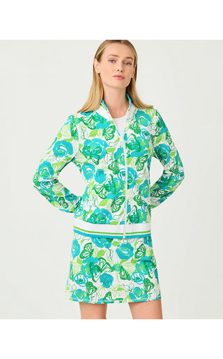 UPF 50+ Luxletic Regate Jacket - Resort White Monarch Rose