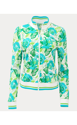 UPF 50+ Luxletic Regate Jacket - Resort White Monarch Rose