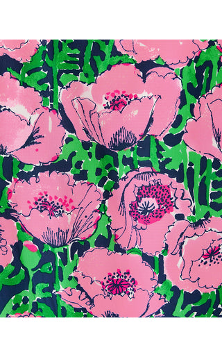 Evaline Silk Dress - Low Tide Navy Florrie