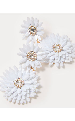 Sunshine Statement Earrings - Resort White