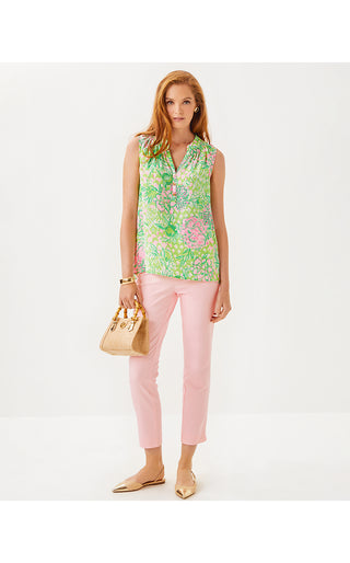 Sleeveless Elsa Top - Fauna Green Lime Feeling Good