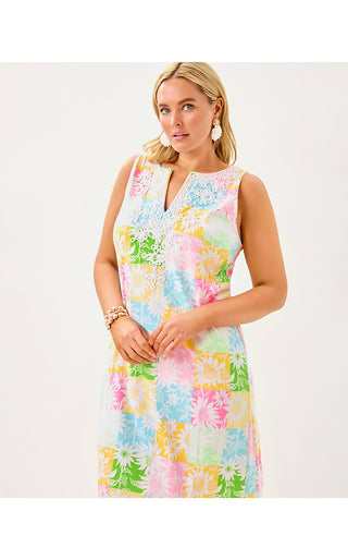Raina Maxi Dress - Multi Via Sunny Sunflowers