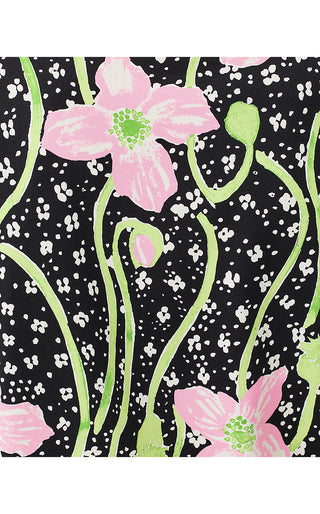 UPF 50+ Callison ChillyLilly Top - Onyx Blushing Blooms Engineered
