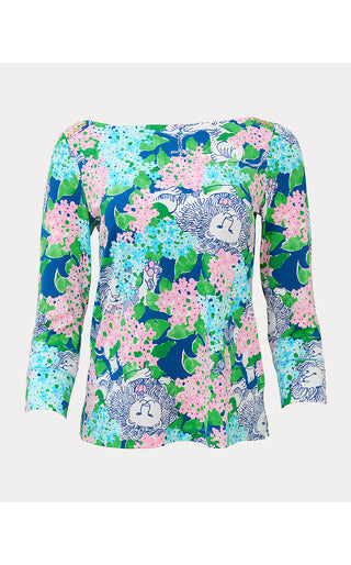 UPF 50+ Callison ChillyLilly Top - Starlight Navy Lydia The Lion