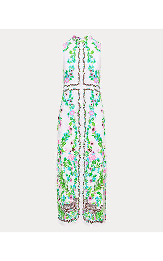 Wellington Maxi Dress - Resort White Royal Zoo Engineered