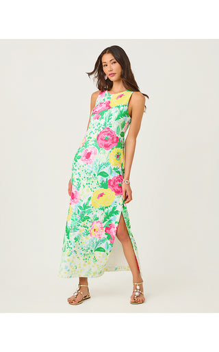 Melodie Maxi Dress - Multi Poppy Party Engineered Knit