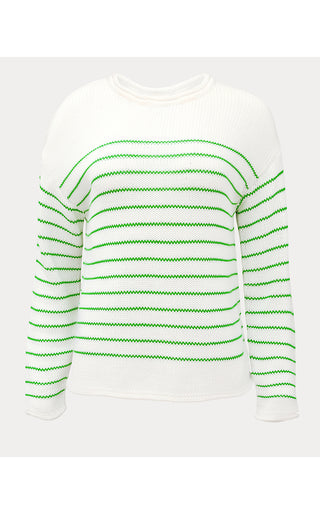 Lotan Sweater - Putting Green Tidepool Stripe
