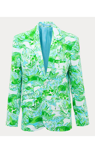 Men's Stuff Flagler Blazer - Capri Blue Galloping Gals