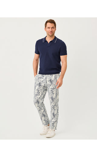 Men's Stuff Mizner Stretch Pant - Coconut Lil Palm Prowl