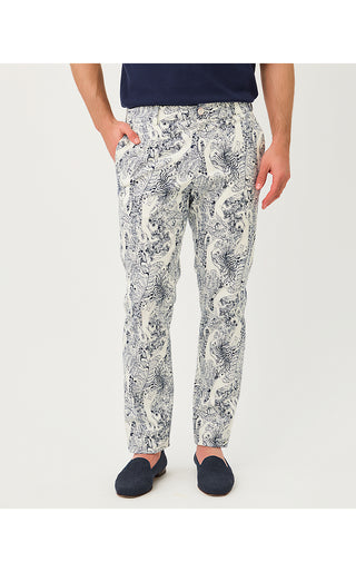 Men's Stuff Mizner Stretch Pant - Coconut Lil Palm Prowl
