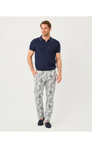 Men's Stuff Mizner Stretch Pant - Coconut Lil Palm Prowl
