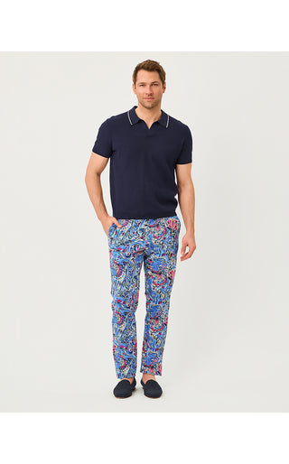 Men's Stuff Mizner Stretch Pant - Multi Paisley Parade