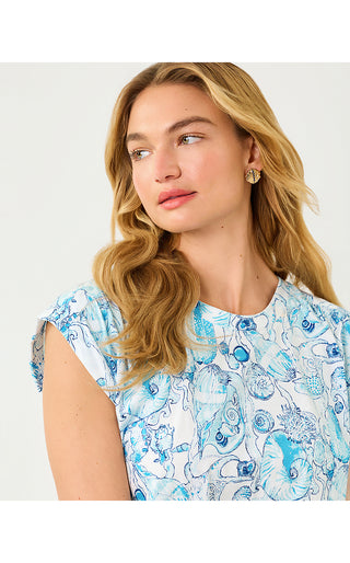 Melli Dress - Resort White Shell Shine