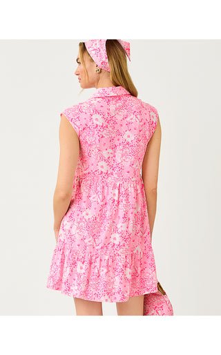 Arley Dress - Conch Shell Pink Burst Of Joy