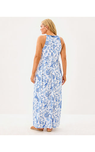 Carmilla Maxi Dress - Resort White Barefoot Beachcombers