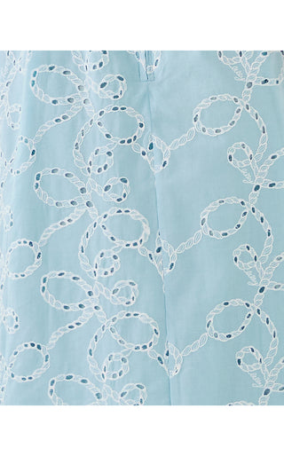 Della Midi Dress - Bluette Sailors Knot Eyelet