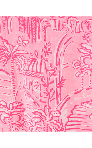 Ellowyn Linen Dress - Conch Shell Pink Pennys Playground