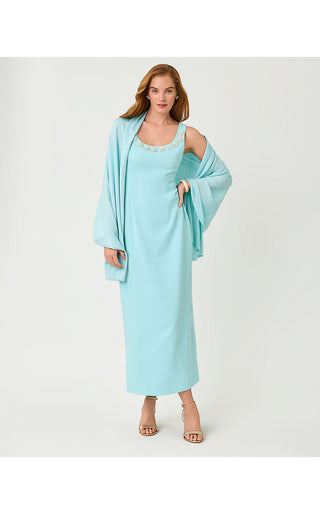 Lanelle Wrap - Heathered Day Dream Blue