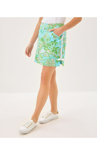 UPF 50+ Luxletic Monica Bow Skort - Fresh Water Blue Sunbathers Bliss Golf