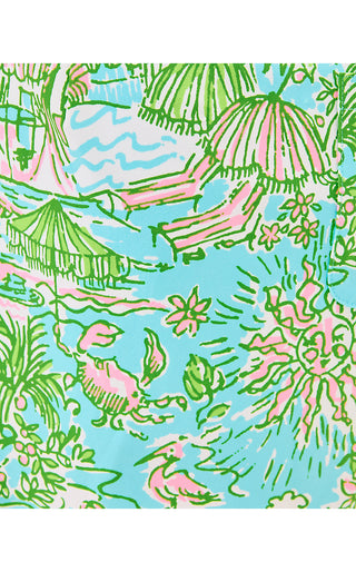 UPF 50+ Luxletic Monica Bow Skort - Fresh Water Blue Sunbathers Bliss Golf