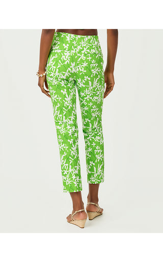 Nancee Crop Pant - Crocodile Green Liza