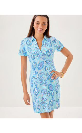 UPF 50+ Mandi ChillyLilly Dress - Fresh Water Blue Cool As Shell