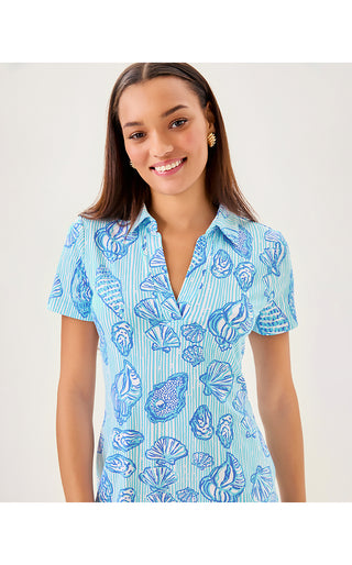 UPF 50+ Mandi ChillyLilly Dress - Fresh Water Blue Cool As Shell