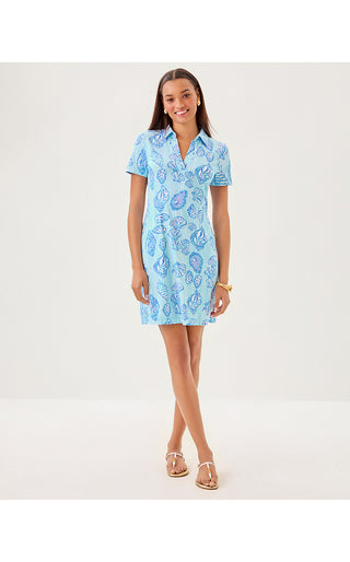 UPF 50+ Mandi ChillyLilly Dress - Fresh Water Blue Cool As Shell