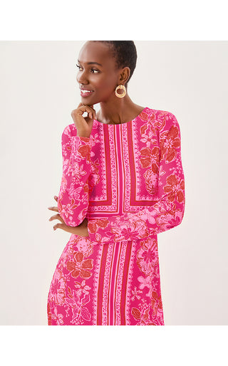 UPF 50+ Zelena ChillyLilly Dress - Sun Shell Pink Big Party Engineered