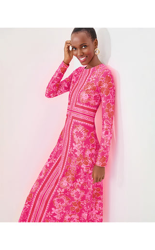 UPF 50+ Zelena ChillyLilly Dress - Sun Shell Pink Big Party Engineered