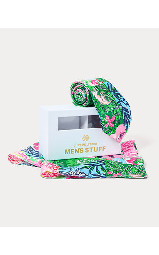 Men's Stuff Tie And Pocket - Multi Party Punch Patch Mens Accessories