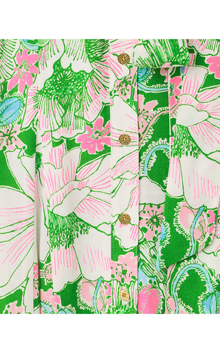 Larkyn Midi Shirtdress - Putting Green Poppyland