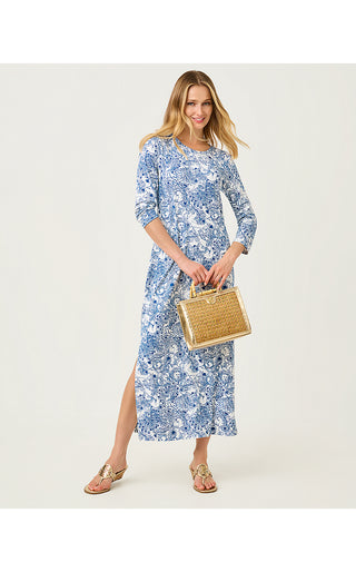 UPF 50+ Deena Dress - Starlight Navy Zoology