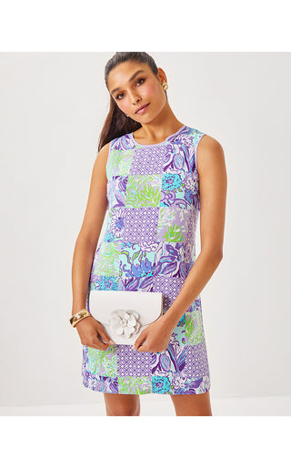 Julienne Shift Dress - Multi Juicy Story Patch