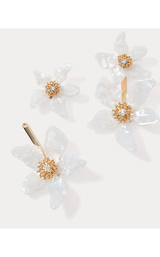 Plumes In Bloom Earrings - Coconut