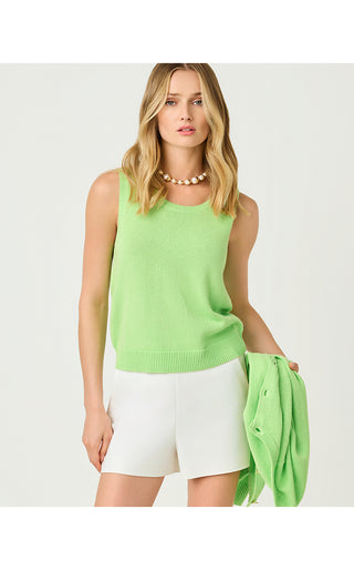 Amalia Sweater Tank - Pistachio Macaron