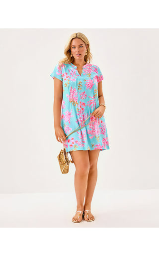 Ansella Tunic Dress - Multi Royal Coral