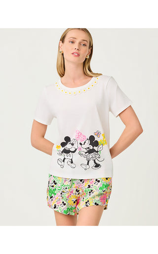 Clairmont Trimmed Knit Top - Multi Throwback Disney Graphic